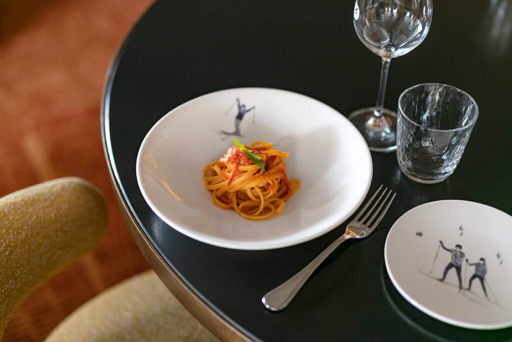 Dining in the French Alps