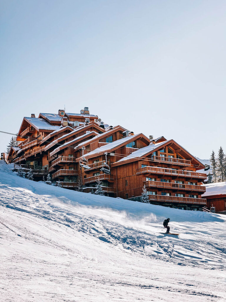 Skiing in Meribel