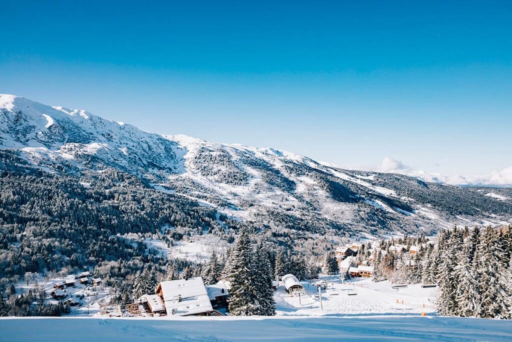 Skiing in Meribel