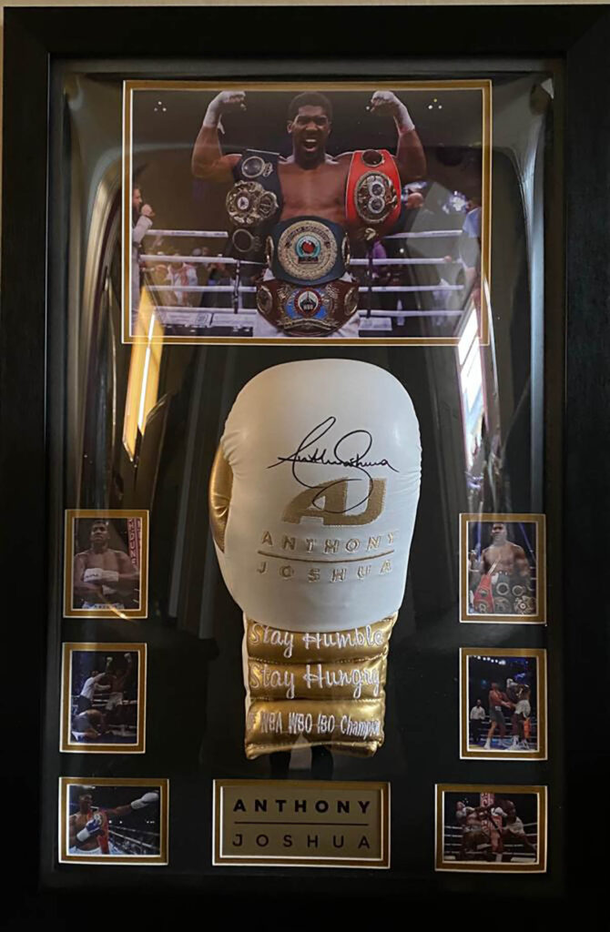 Original signed and framed memorabilia