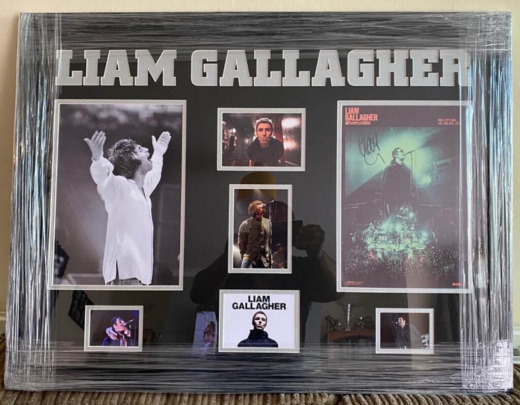 Original signed and framed memorabilia