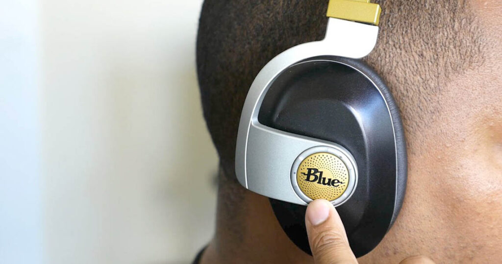 Blue Satellite Headphones