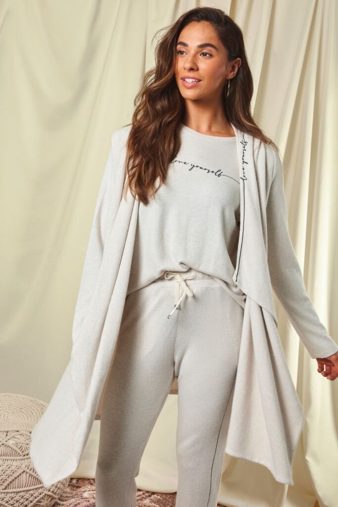Joe Browns Womens Luxe Loungewear Tunic Pajama Top 