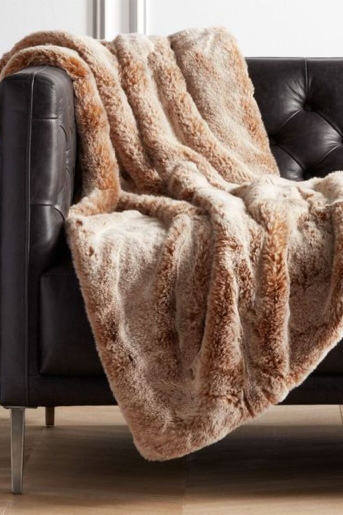 faux fur throw