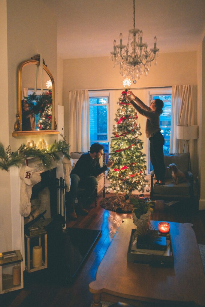 Christmas decorating