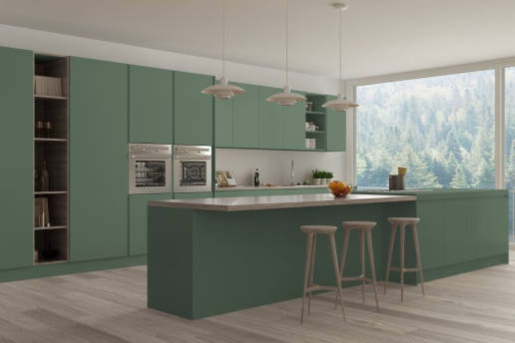 celeb home inspo dark kitchen