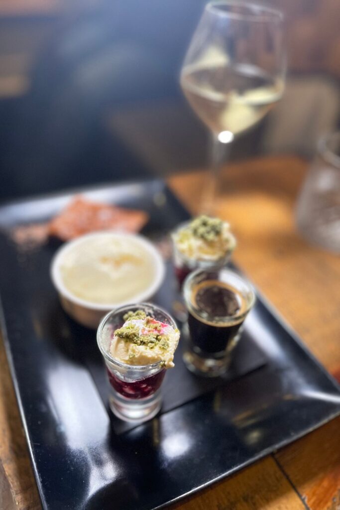 Seafood experience desserts