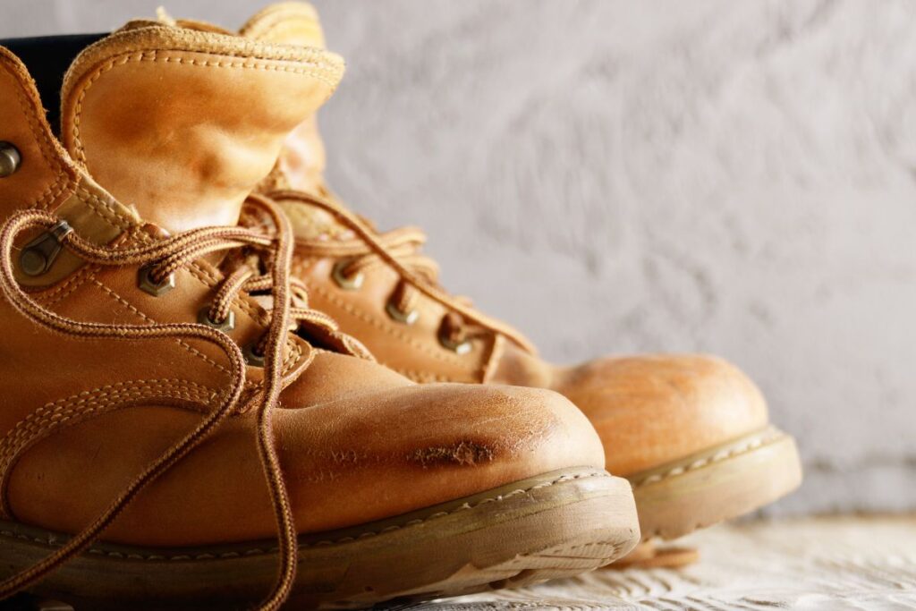 work boots and hiking boots