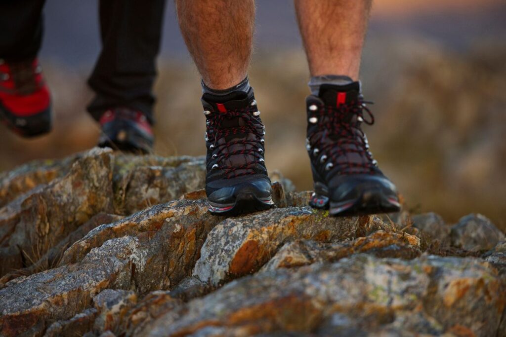 work boots and hiking boots