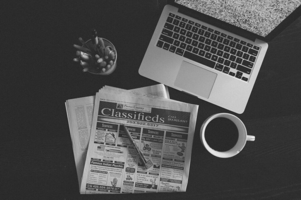 newspaper print