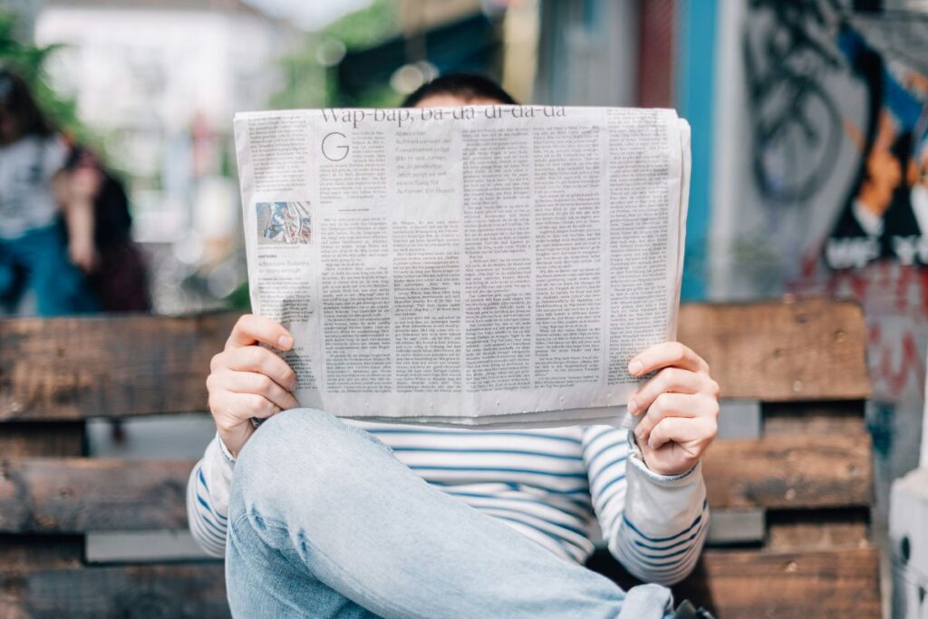 newspaper print