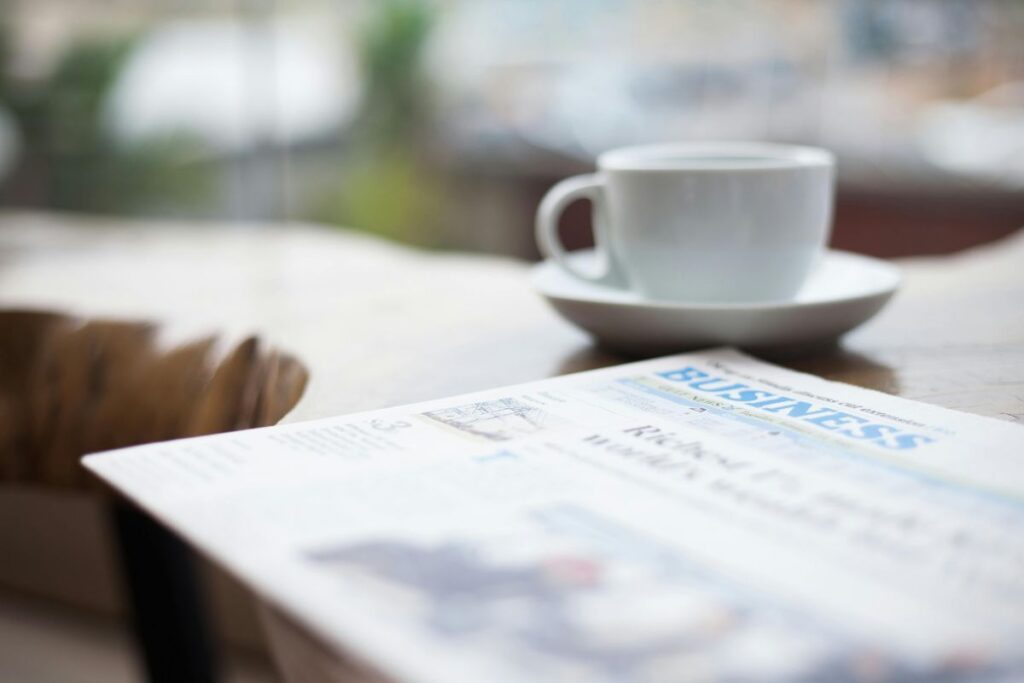 newspaper print