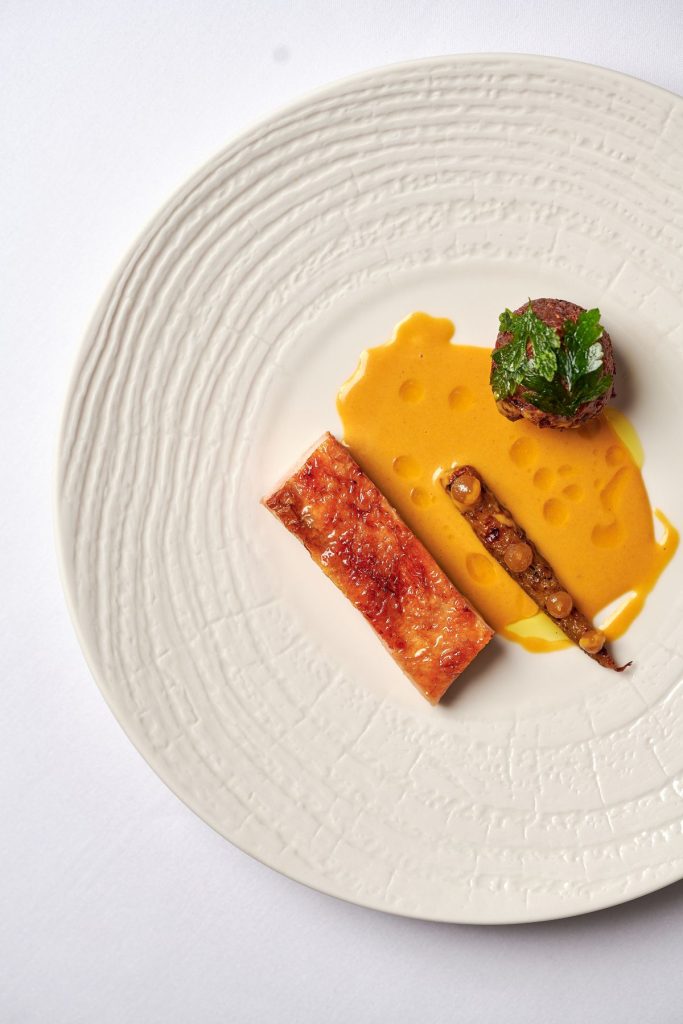 Thornborough Cider tasting menu at The Box Tree