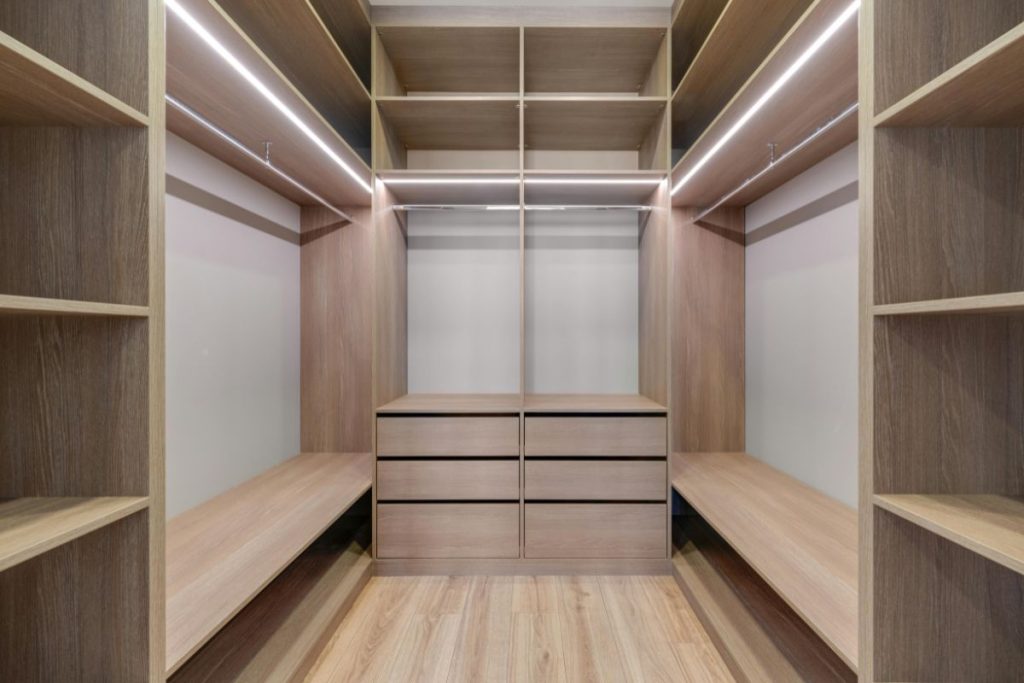 built-in wardrobe