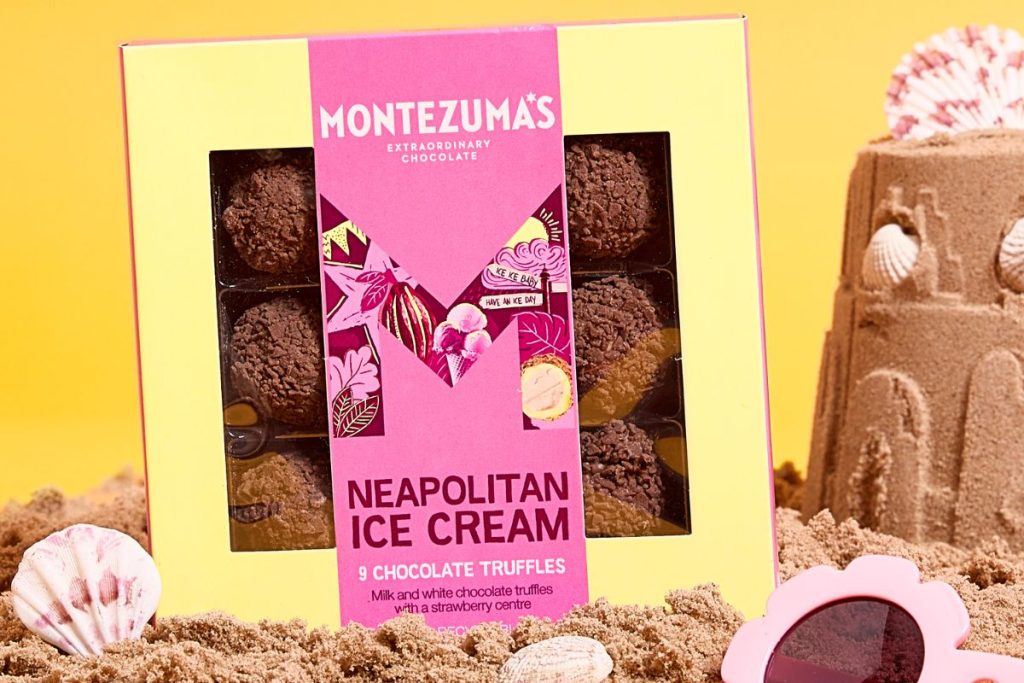 Summery Ice cream truffles summer food and drink
