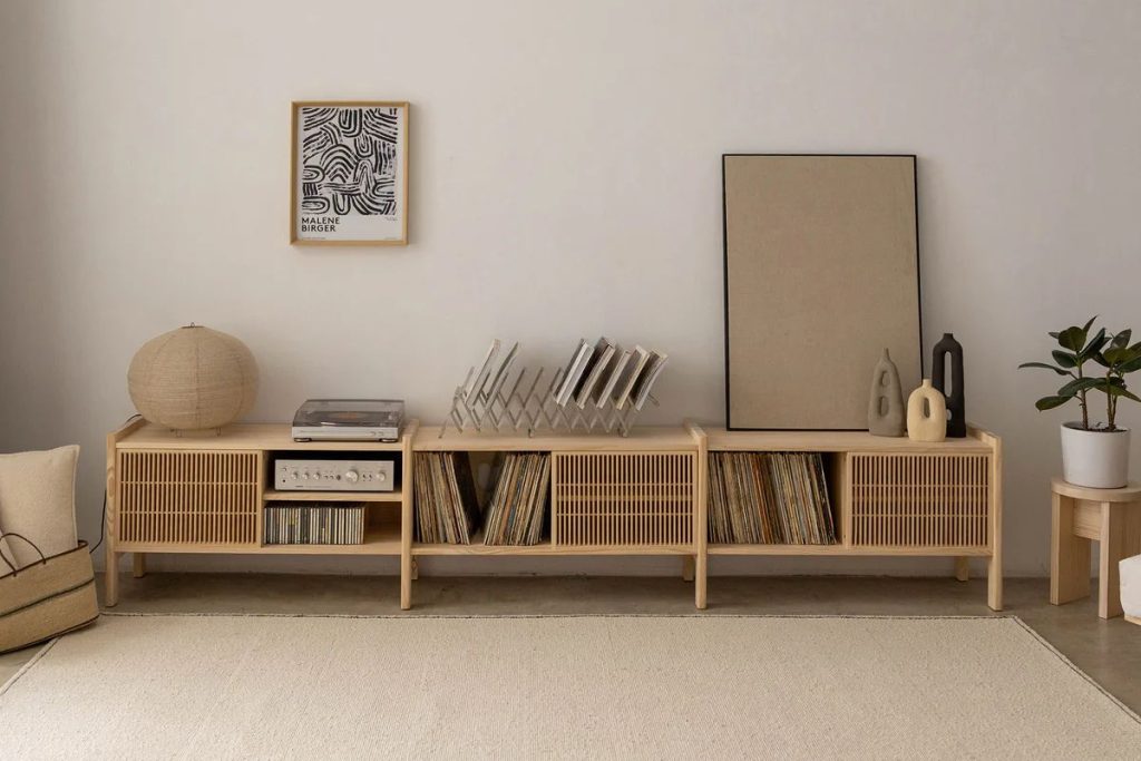 solid wood TV stand