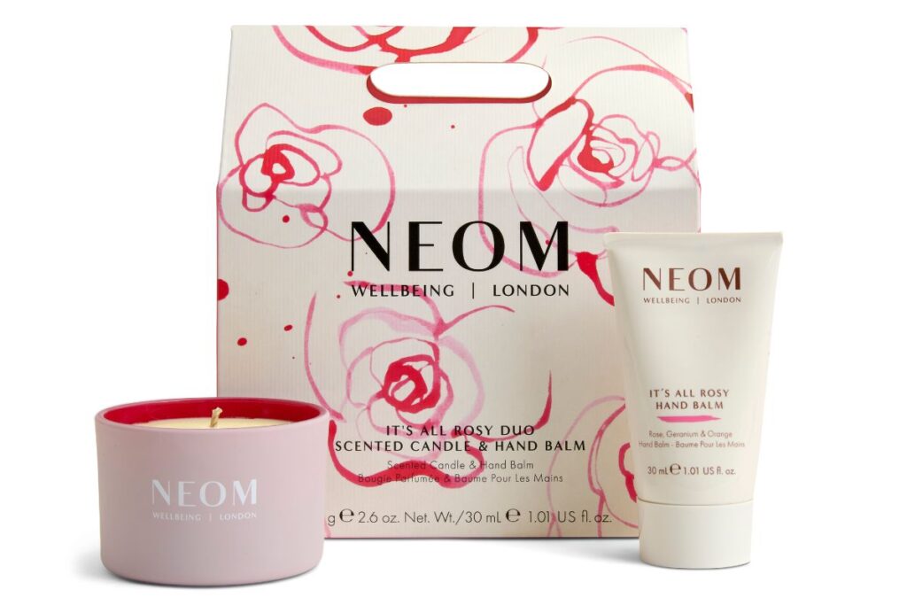 NEOM It's All Rosy Duo Set part of the January Beauty Launches