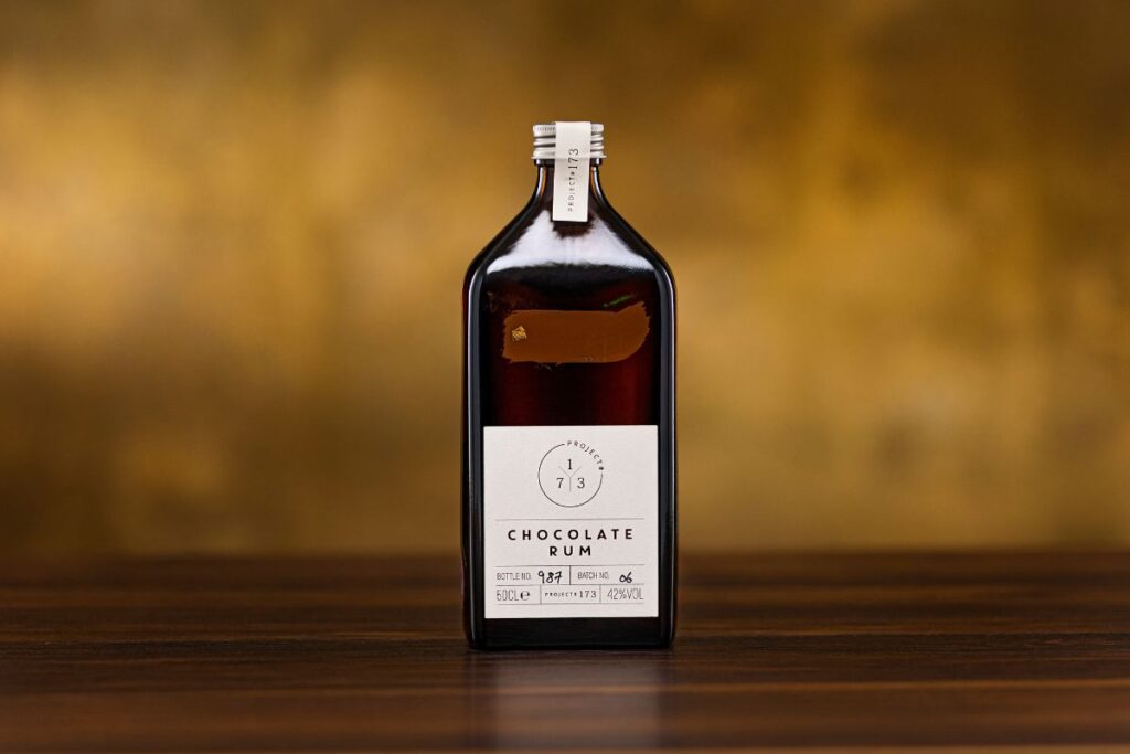 Project 173 Chocolate Rum and Egg-citing drink