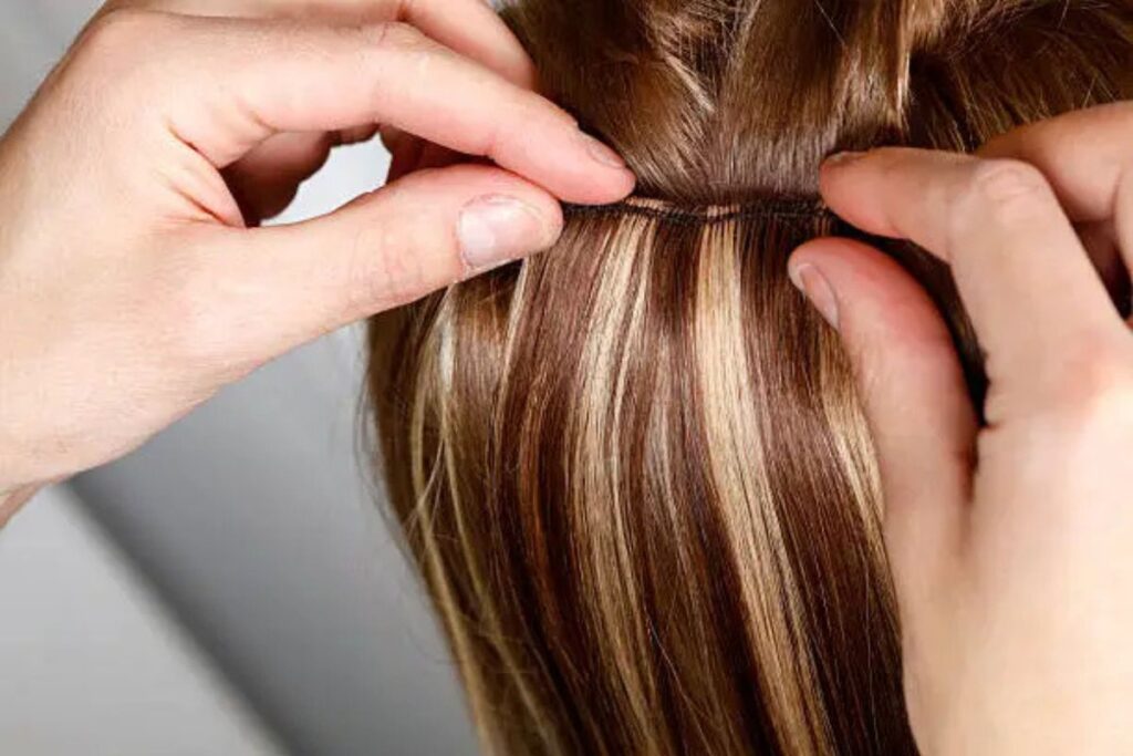 weft hair extensions