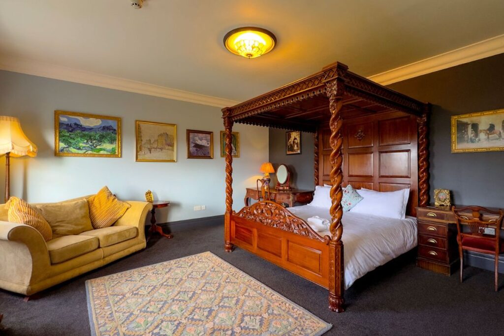 Georgian Wing Main House Bedroom at Ty Penbryn