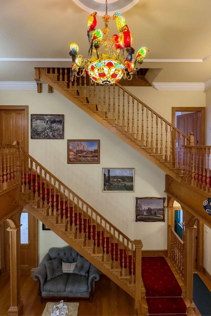 Oak Staircase at Ty Penbryn