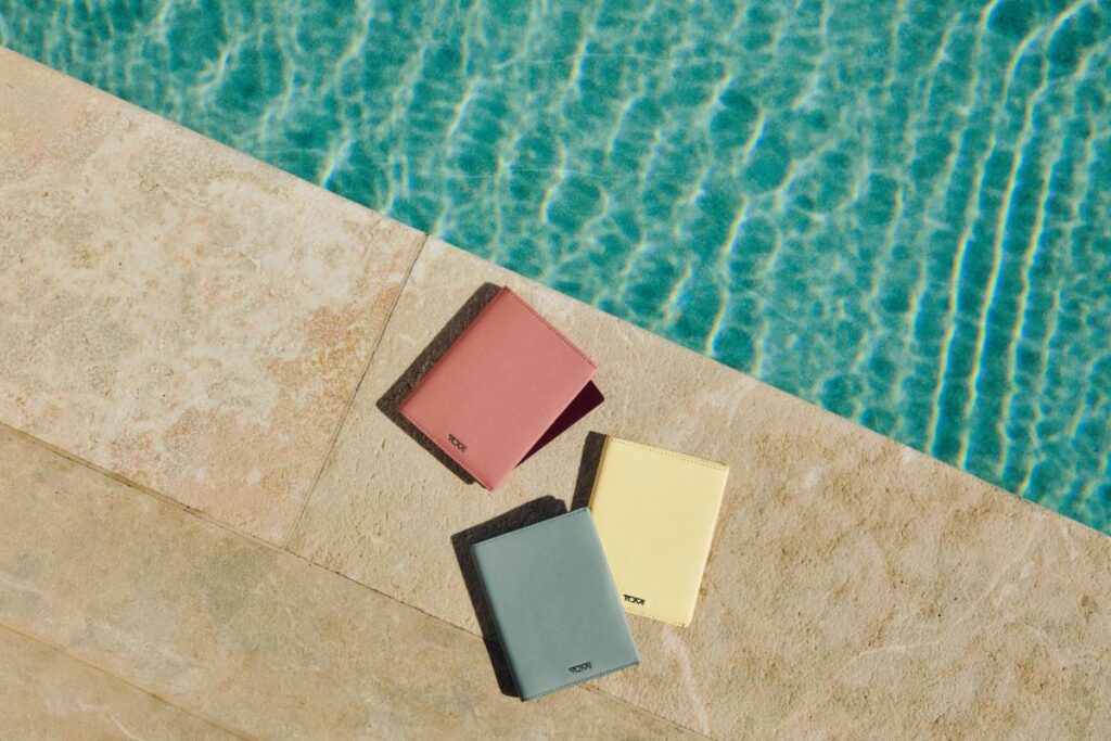Passport Cases from TUMI's Mediterranean Escape Collection