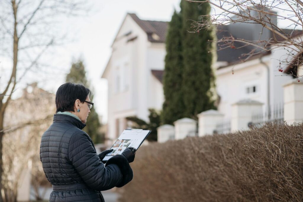 viewing a house