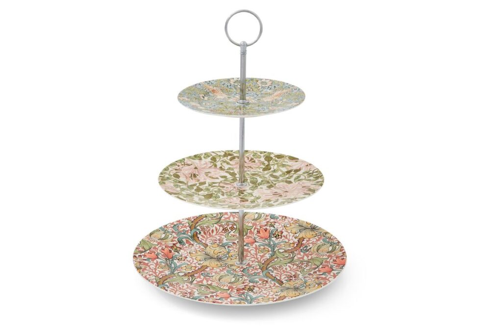 3-tier cake stand from Spode in Florals, Pastels and Bright colours