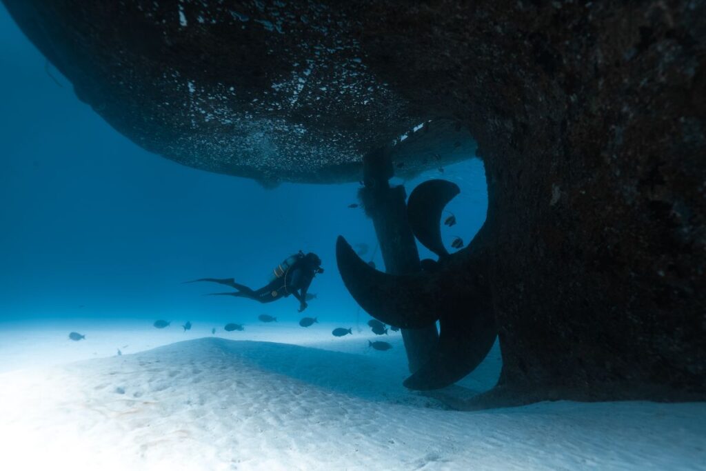 shipwreck diving in the Maldives