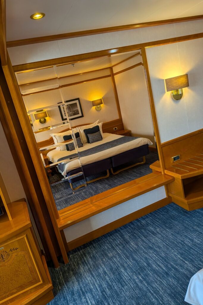 Mirror in cabin