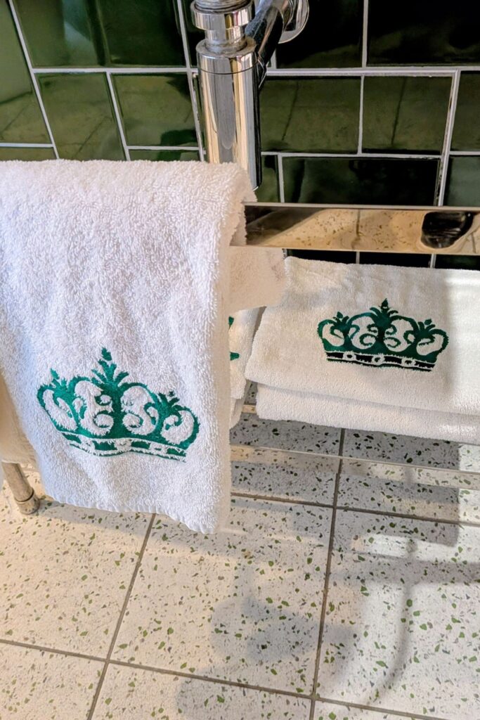 Royal Crested towels