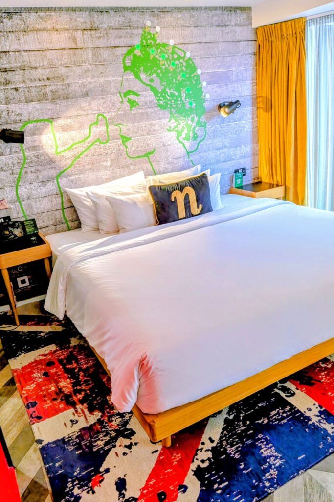 Funky bedroom at nhow London