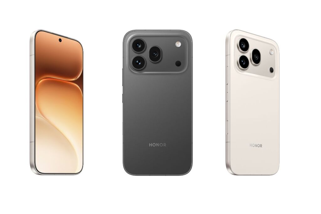 Honor 600 Pro image of black white and front
