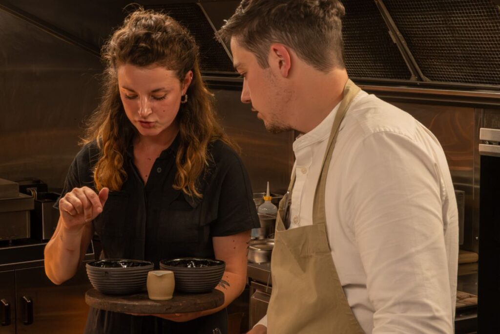 Tom and Laurissa owners of Pignut & The Hare
