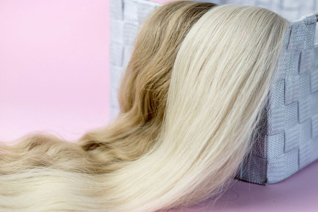 bleach blonde hair extensions