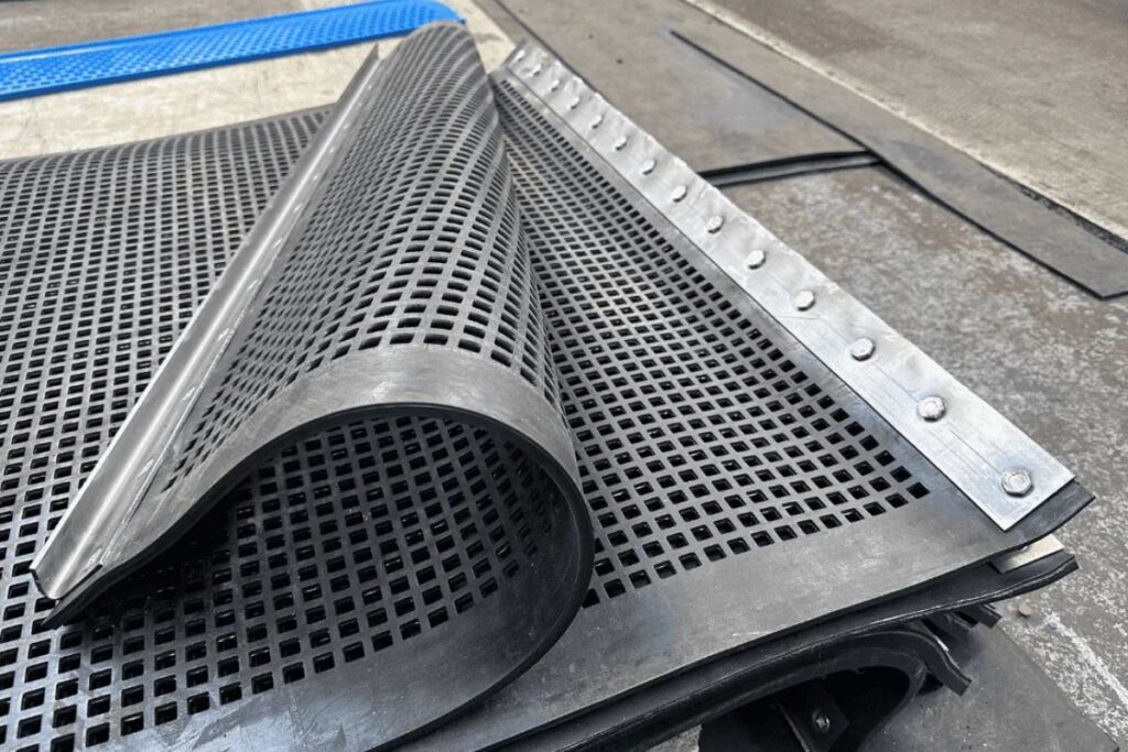 perforated rubber screens