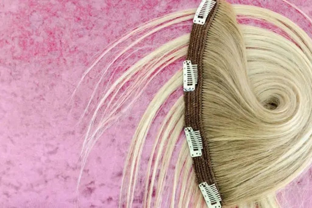 bleach blonde hair extensions
