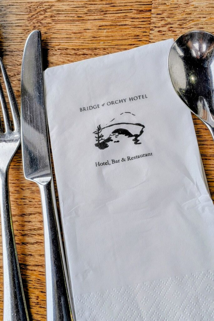 Table setting at breakfast