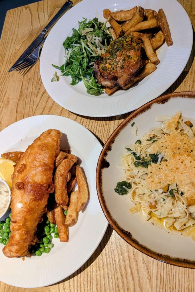 Main courses for dinner