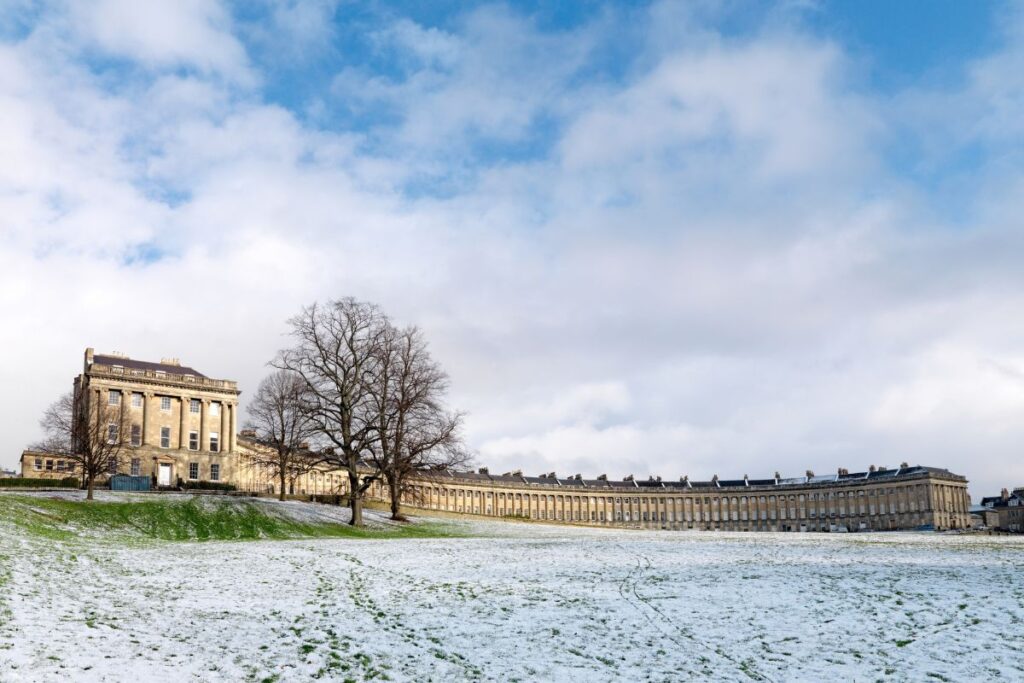 The Crescent in snow 