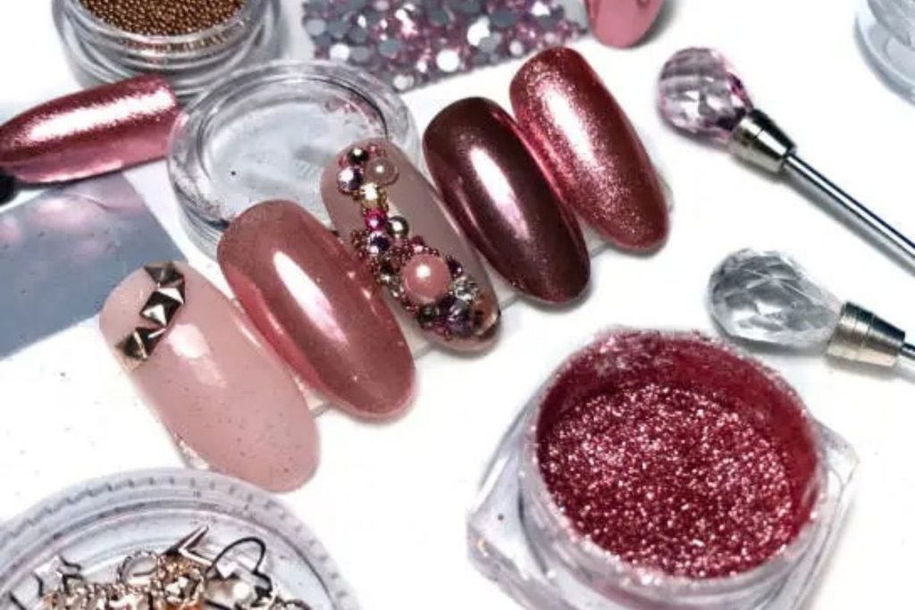 crystal nail art