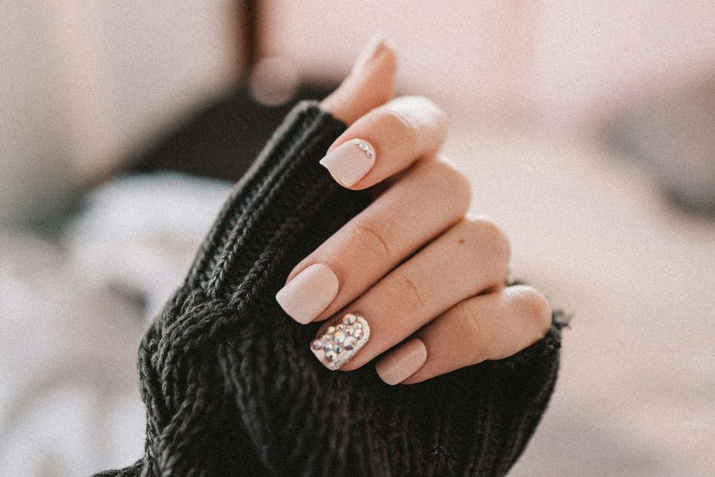 crystal nail art
