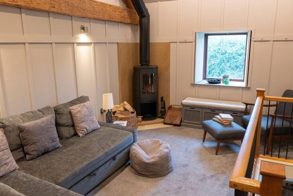 The upstairs lounge at The Cottage