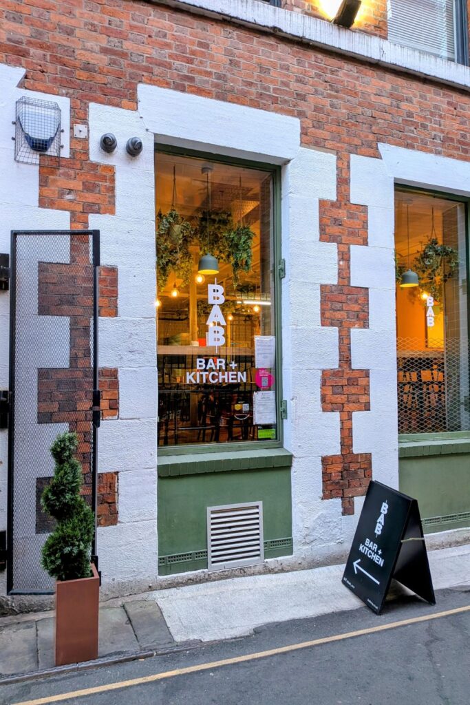 BAB NQ outside building