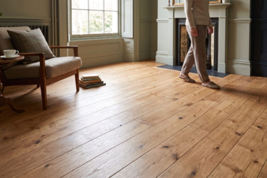 wide floorboards