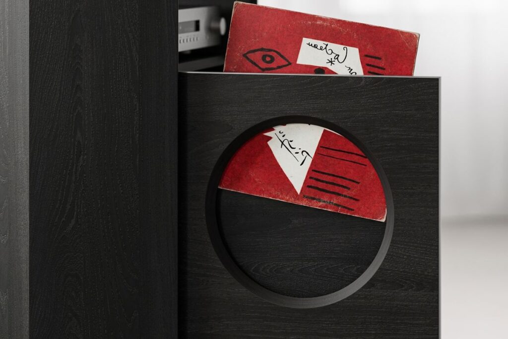 Vinyl record slot